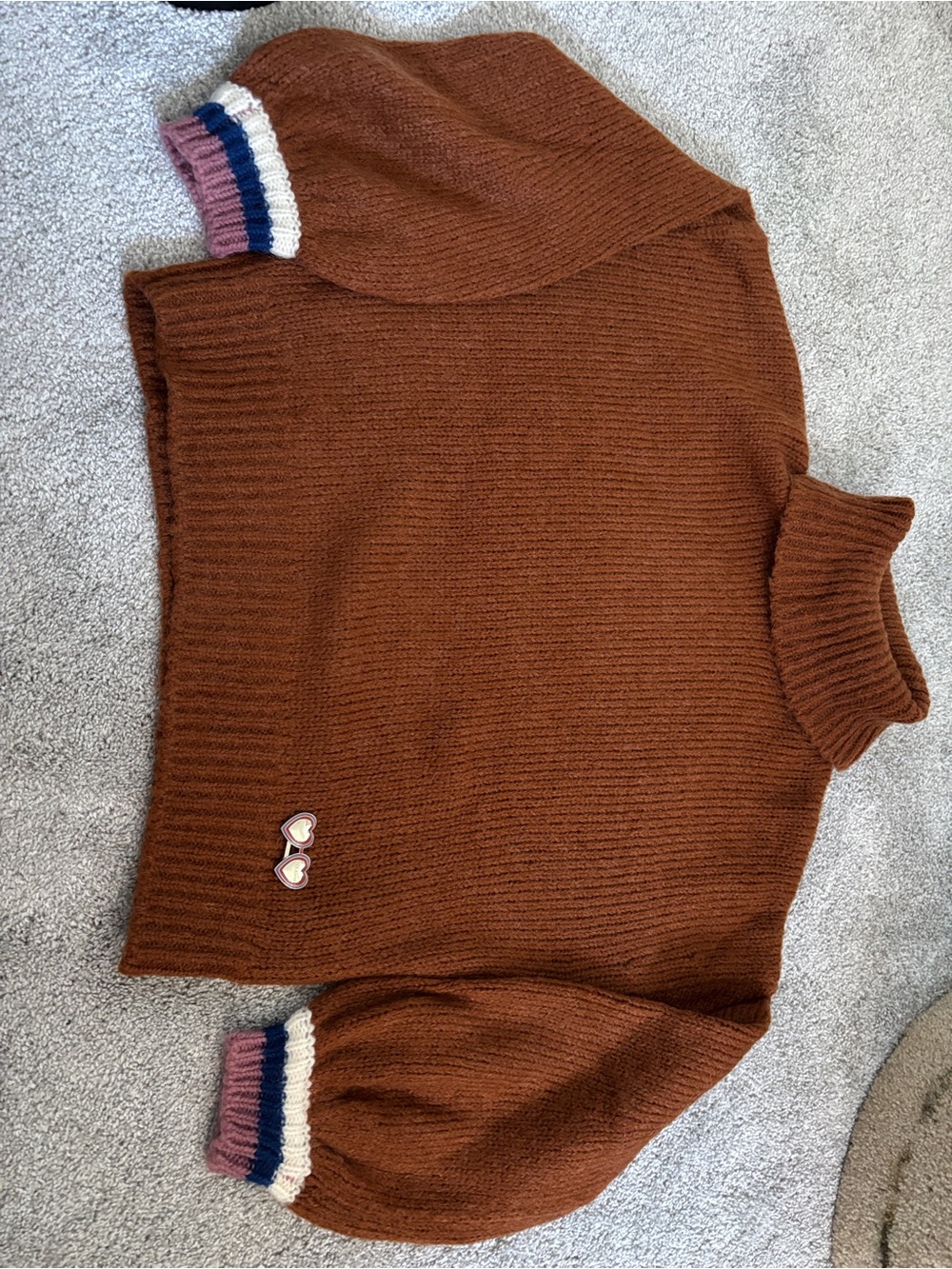 Ted Baker Moliea Mohair Blend Chunky Knit Turtleneck Sweater
